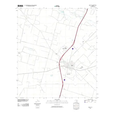 2010 Map of Dilley, 2010 Print