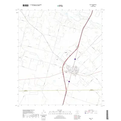 2019 Map of Dilley, 2019 Print