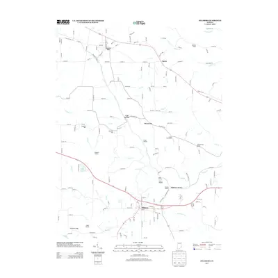 2013 Map of Dillsboro, 2013 Print