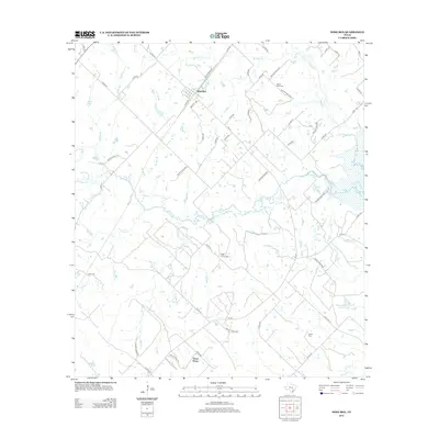 2013 Map of Dime Box, 2013 Print