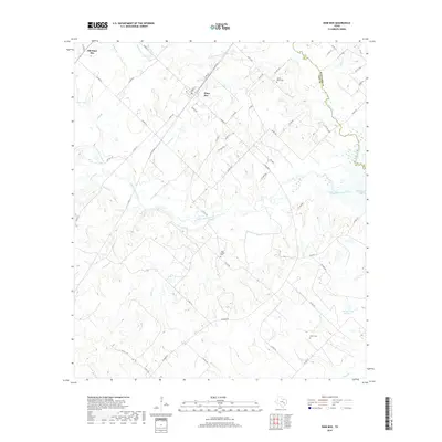 2019 Map of Dime Box, 2019 Print