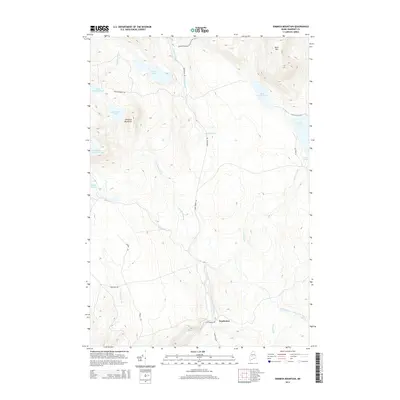 2014 Map of Dimmick Mountain, 2014 Print