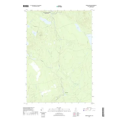 2018 Map of Dimmick Mountain, 2018 Print