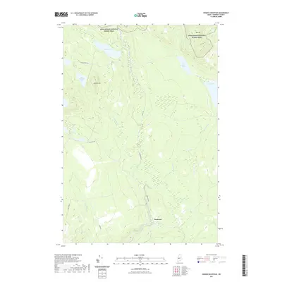 2021 Map of Dimmick Mountain, 2021 Print