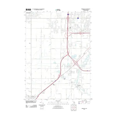 2011 Map of Dimondale, 2011 Print