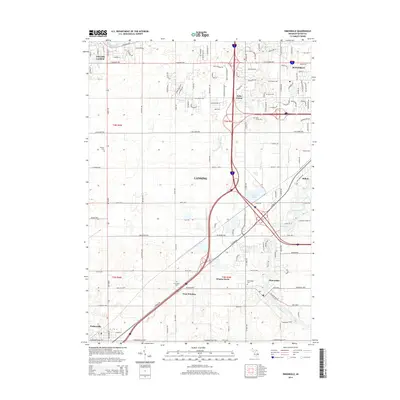 2014 Map of Dimondale, 2014 Print