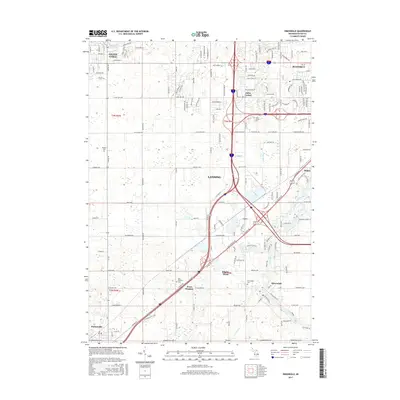 2017 Map of Dimondale, 2017 Print