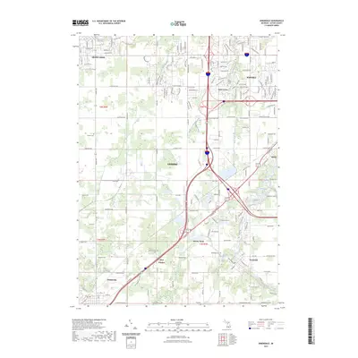 2023 Map of Dimondale, 2023 Print