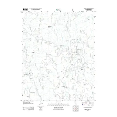 2012 Map of Dinkey Creek, 2012 Print