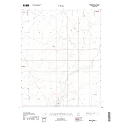 2018 Map of Dinnebito Spring, 2018 Print