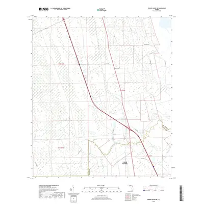 2018 Map of Dinner Island NE, 2018 Print