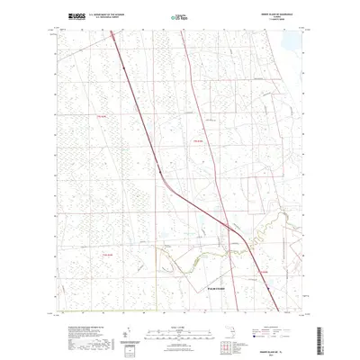 2021 Map of Dinner Island NE, 2021 Print