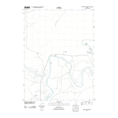 2011 Map of Dinosaur Quarry, 2011 Print