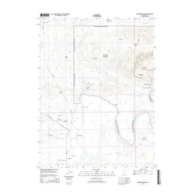 2014 Map of Dinosaur Quarry, 2014 Print