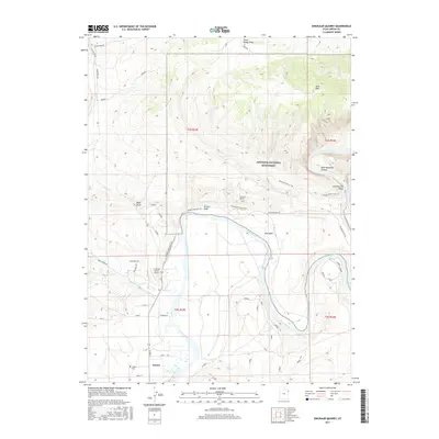 2017 Map of Dinosaur Quarry, 2017 Print