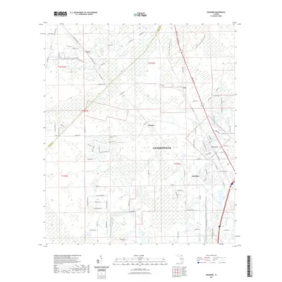 2021 Map of Dinsmore, 2021 Print