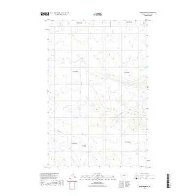 2020 Map of Dione Reservoir, 2020 Print
