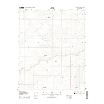 2014 Map of Dipping Water Well, 2014 Print