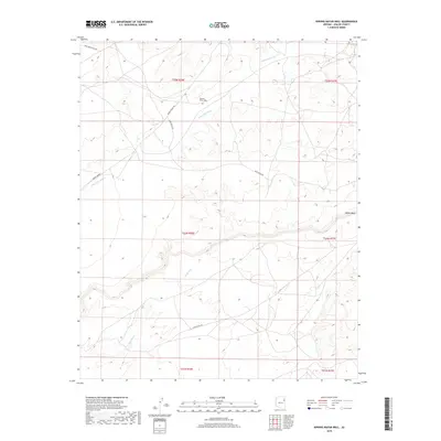 2018 Map of Dipping Water Well, 2018 Print