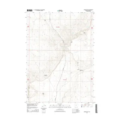 2015 Map of Dishpan Butte, 2015 Print