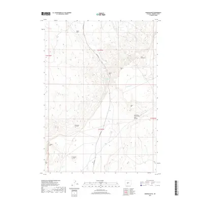 2017 Map of Dishpan Butte, 2017 Print