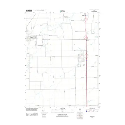 2012 Map of Divernon, 2012 Print