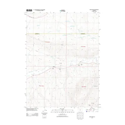 2013 Map of Divide Creek, 2013 Print