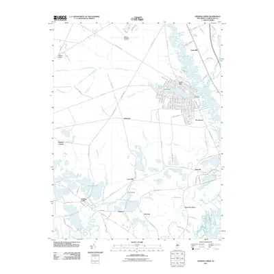 2011 Map of Dividing Creek, 2011 Print