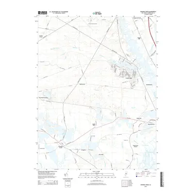 2014 Map of Dividing Creek, 2014 Print