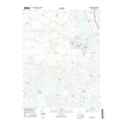 2016 Map of Dividing Creek, 2016 Print