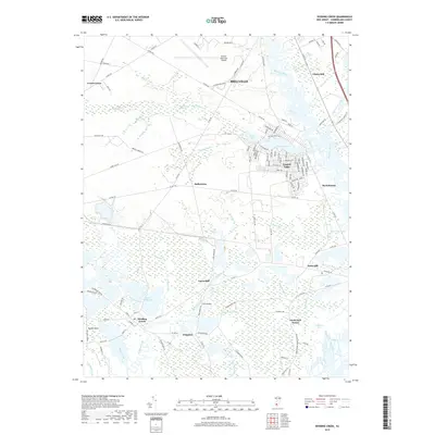 2019 Map of Dividing Creek, 2019 Print