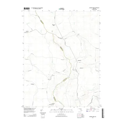 2014 Map of Dividing Creek, 2014 Print