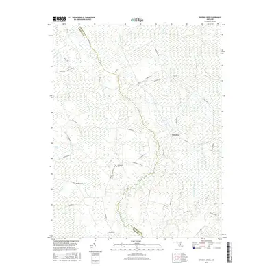 2016 Map of Dividing Creek, 2016 Print