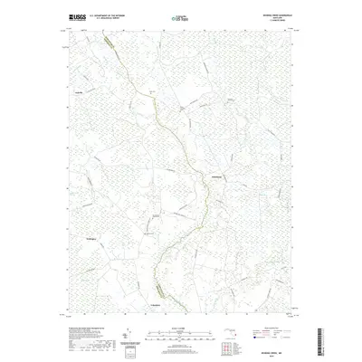 2019 Map of Dividing Creek, 2019 Print