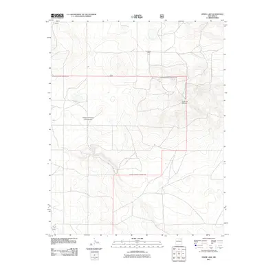 2011 Map of Divine Lake, 2011 Print