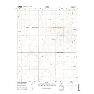 2013 Map of Divine Lake, 2013 Print