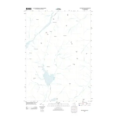 2013 Map of Dix Mountain, 2013 Print