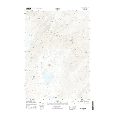2016 Map of Dix Mountain, 2016 Print