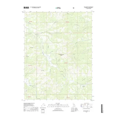 2018 Map of Dixie Mountain, 2018 Print