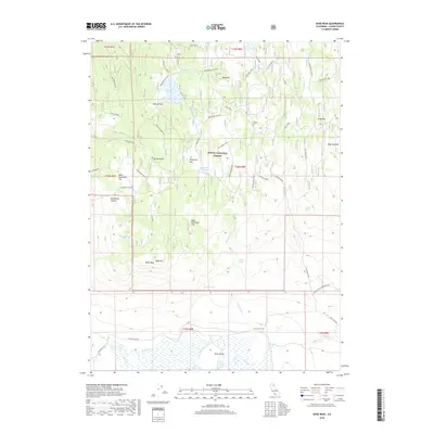 2018 Map of Dixie Peak, 2018 Print