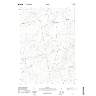 2018 Map of Dixmont, 2018 Print