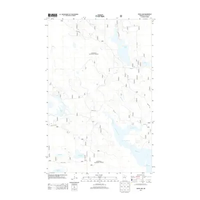 2013 Map of Dixon Lake, 2013 Print