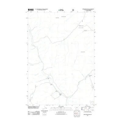2011 Map of Dixon Mountain, 2011 Print