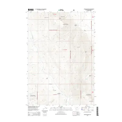 2014 Map of Dixon Mountain, 2014 Print