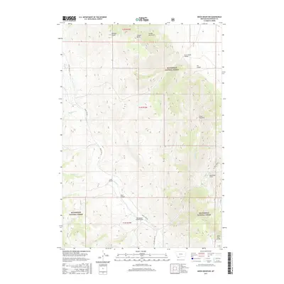 2017 Map of Dixon Mountain, 2017 Print