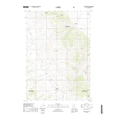 2020 Map of Dixon Mountain, 2020 Print