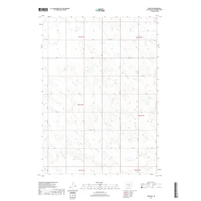 2017 Map of Dixon SW, 2017 Print