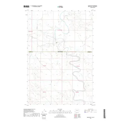 2018 Map of Doaks Butte, 2018 Print