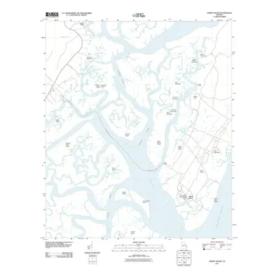 2011 Map of Doboy Sound, 2011 Print