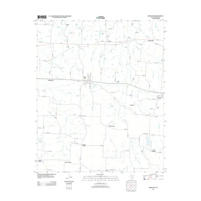 2013 Map of Dodd City, 2013 Print